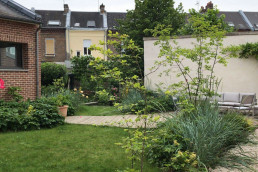 Jardin de ville Amiens Conception Jardin paysager Atelier-DLV Architecte Paysagiste concepteur jardins terrasses rooftop parcs
